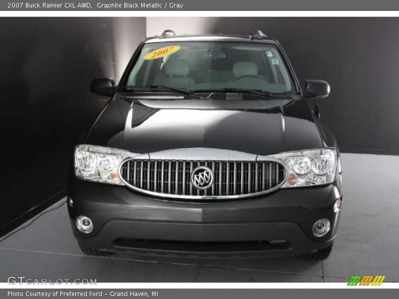 Graphite Black Metallic / Gray 2007 Buick Rainier CXL AWD