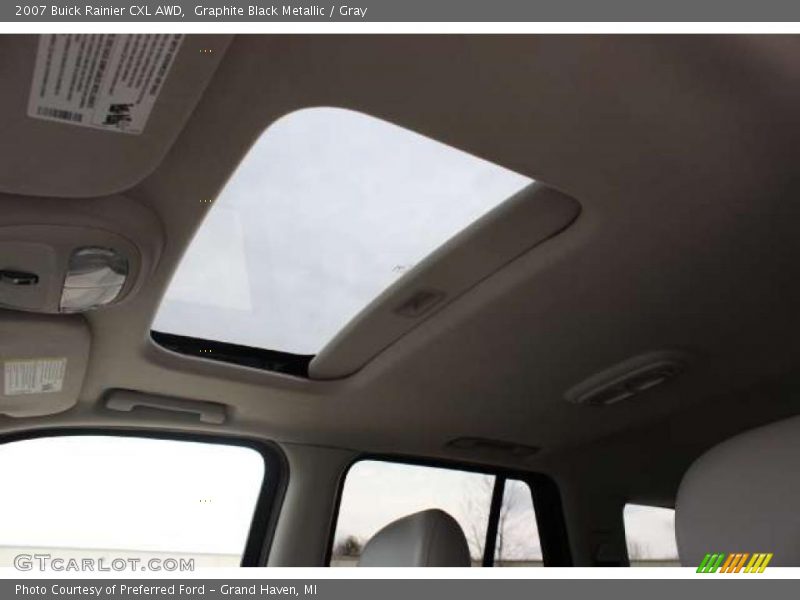 Graphite Black Metallic / Gray 2007 Buick Rainier CXL AWD