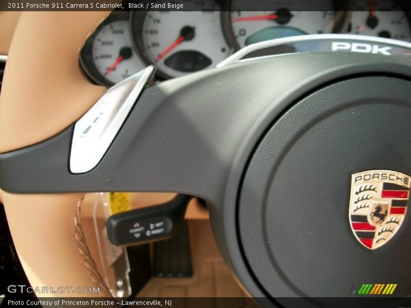 Black / Sand Beige 2011 Porsche 911 Carrera S Cabriolet