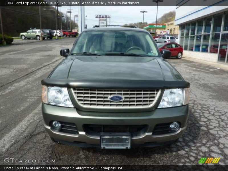 Estate Green Metallic / Medium Parchment 2004 Ford Explorer Eddie Bauer 4x4