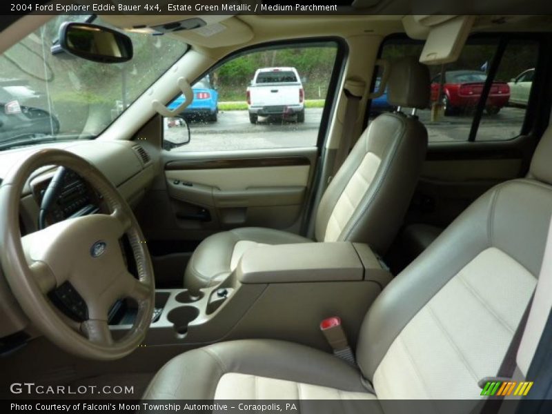 Estate Green Metallic / Medium Parchment 2004 Ford Explorer Eddie Bauer 4x4