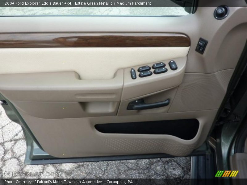 Estate Green Metallic / Medium Parchment 2004 Ford Explorer Eddie Bauer 4x4