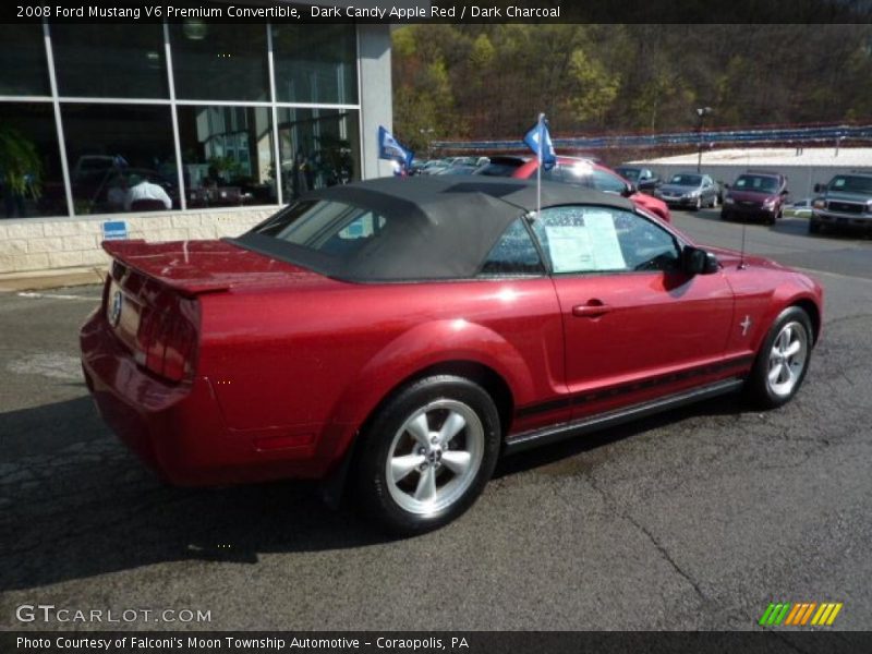 Dark Candy Apple Red / Dark Charcoal 2008 Ford Mustang V6 Premium Convertible