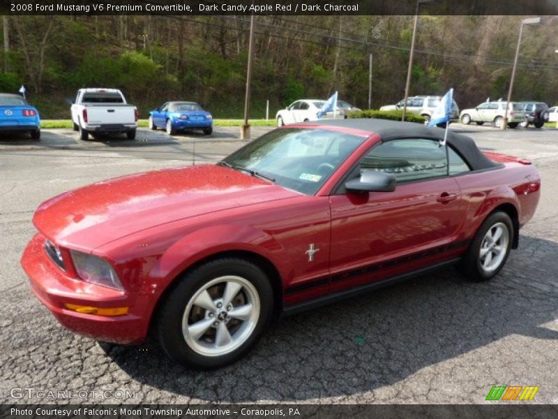 Dark Candy Apple Red / Dark Charcoal 2008 Ford Mustang V6 Premium Convertible