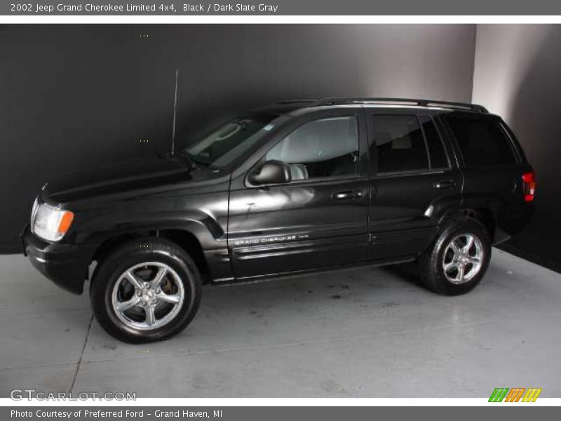 Black / Dark Slate Gray 2002 Jeep Grand Cherokee Limited 4x4