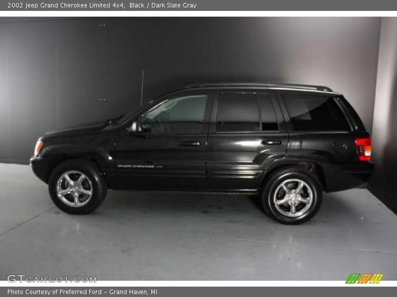 Black / Dark Slate Gray 2002 Jeep Grand Cherokee Limited 4x4