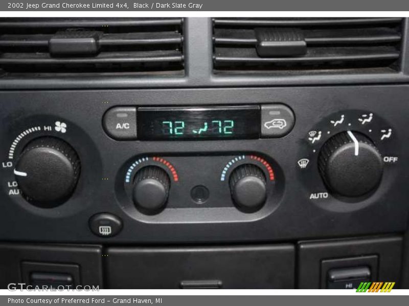 Controls of 2002 Grand Cherokee Limited 4x4
