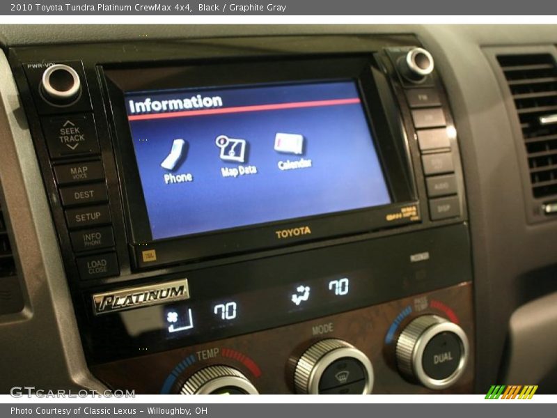 Black / Graphite Gray 2010 Toyota Tundra Platinum CrewMax 4x4