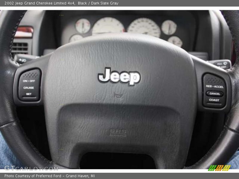 Black / Dark Slate Gray 2002 Jeep Grand Cherokee Limited 4x4