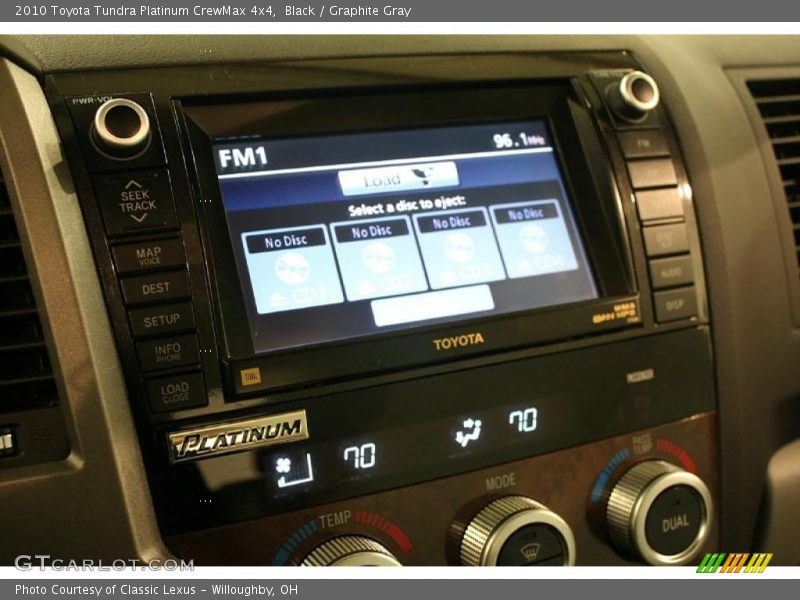 Black / Graphite Gray 2010 Toyota Tundra Platinum CrewMax 4x4