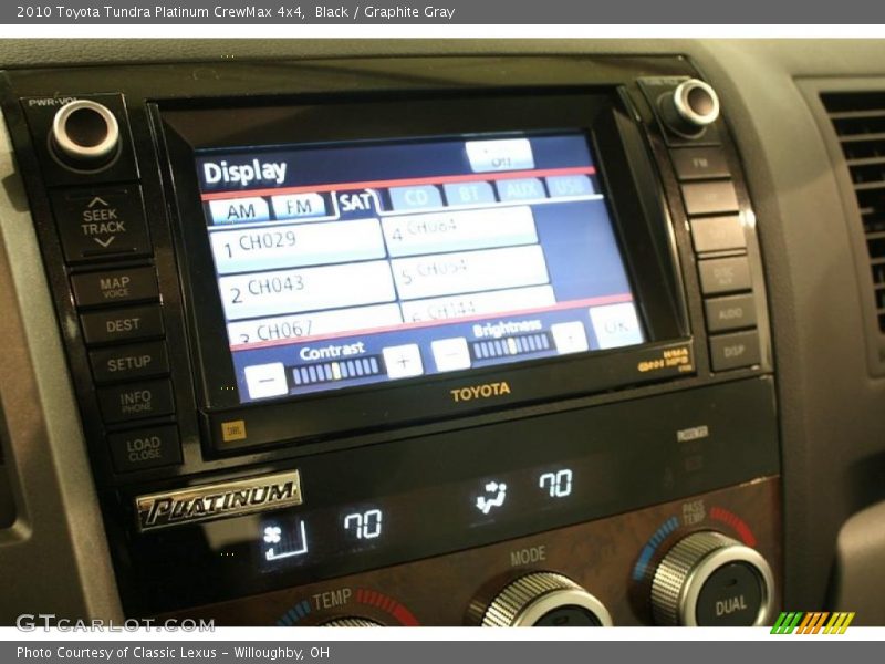 Black / Graphite Gray 2010 Toyota Tundra Platinum CrewMax 4x4