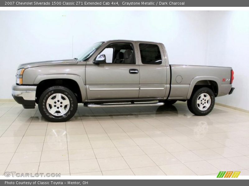 Graystone Metallic / Dark Charcoal 2007 Chevrolet Silverado 1500 Classic Z71 Extended Cab 4x4