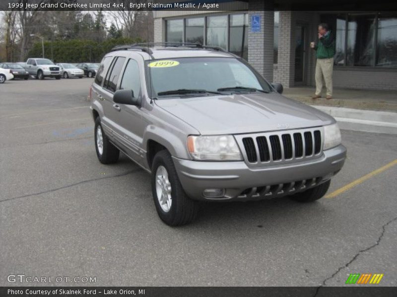 Bright Platinum Metallic / Agate 1999 Jeep Grand Cherokee Limited 4x4