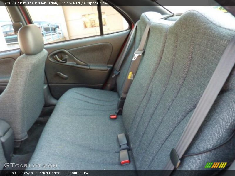 Victory Red / Graphite Gray 2003 Chevrolet Cavalier Sedan