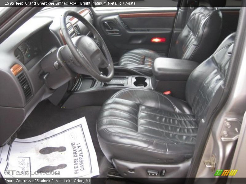 Bright Platinum Metallic / Agate 1999 Jeep Grand Cherokee Limited 4x4