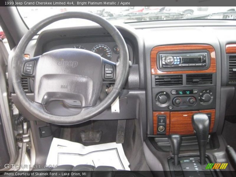 Bright Platinum Metallic / Agate 1999 Jeep Grand Cherokee Limited 4x4