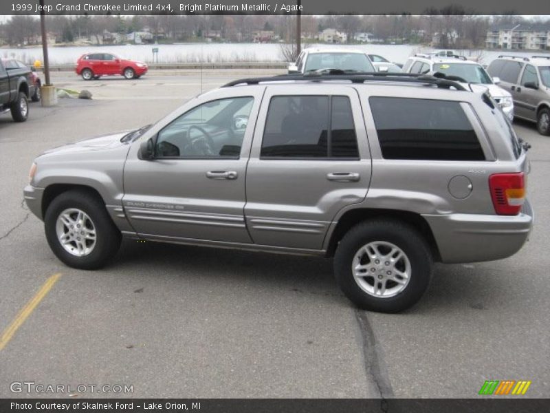 Bright Platinum Metallic / Agate 1999 Jeep Grand Cherokee Limited 4x4