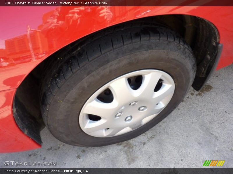 Victory Red / Graphite Gray 2003 Chevrolet Cavalier Sedan