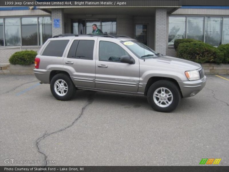 Bright Platinum Metallic / Agate 1999 Jeep Grand Cherokee Limited 4x4
