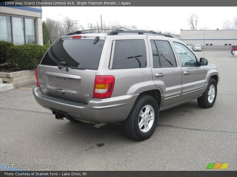 Bright Platinum Metallic / Agate 1999 Jeep Grand Cherokee Limited 4x4