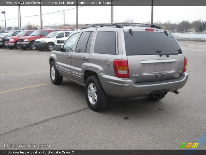 Bright Platinum Metallic / Agate 1999 Jeep Grand Cherokee Limited 4x4