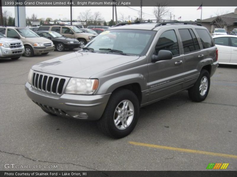 Bright Platinum Metallic / Agate 1999 Jeep Grand Cherokee Limited 4x4