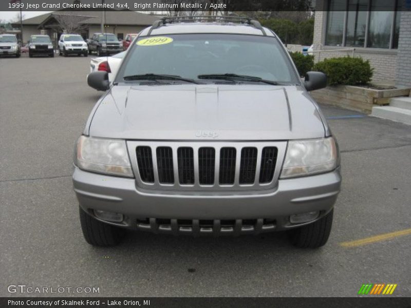 Bright Platinum Metallic / Agate 1999 Jeep Grand Cherokee Limited 4x4