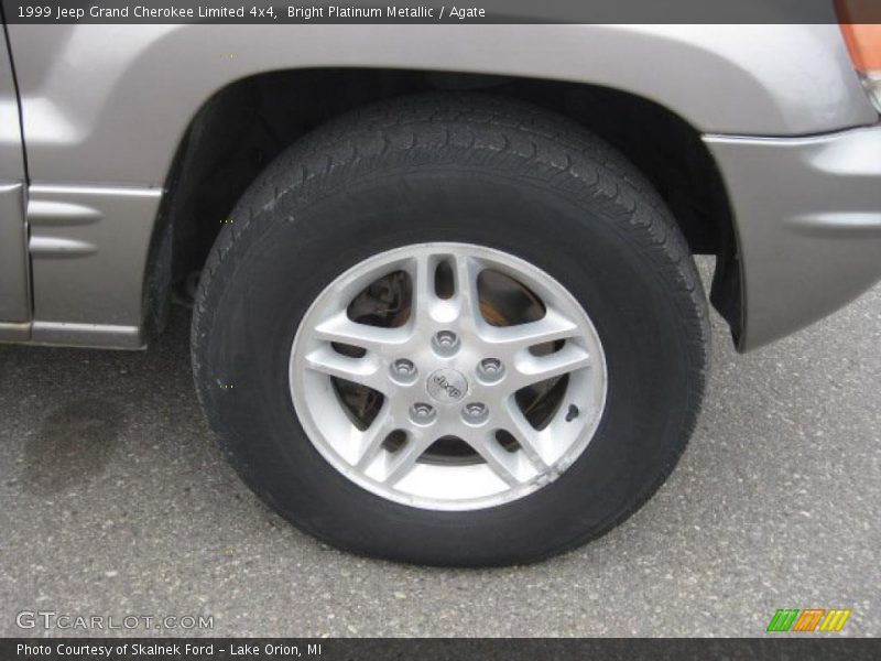 Bright Platinum Metallic / Agate 1999 Jeep Grand Cherokee Limited 4x4