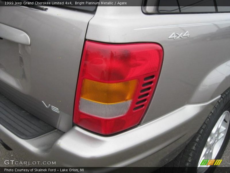 Bright Platinum Metallic / Agate 1999 Jeep Grand Cherokee Limited 4x4