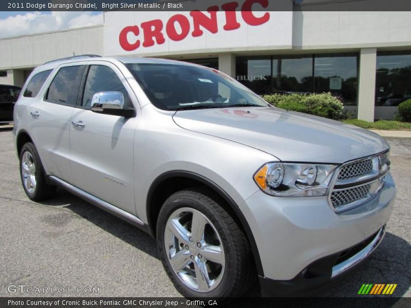 Bright Silver Metallic / Black 2011 Dodge Durango Citadel