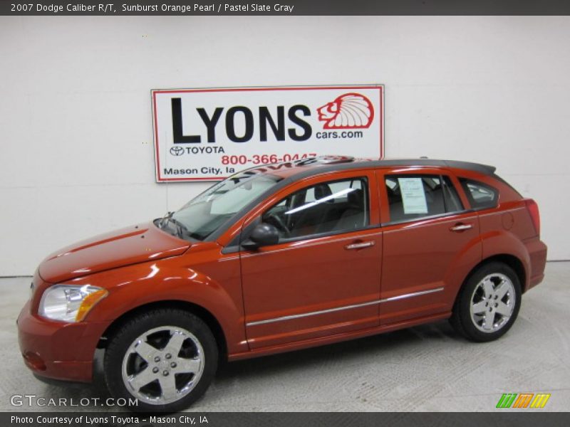 Sunburst Orange Pearl / Pastel Slate Gray 2007 Dodge Caliber R/T