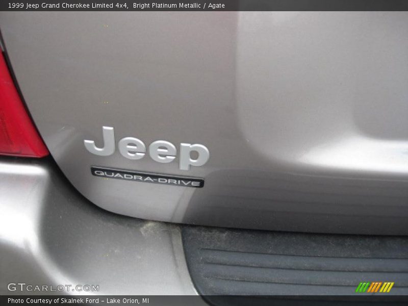 Bright Platinum Metallic / Agate 1999 Jeep Grand Cherokee Limited 4x4