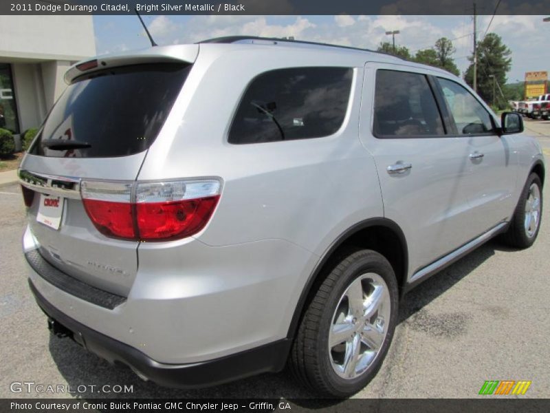 Bright Silver Metallic / Black 2011 Dodge Durango Citadel