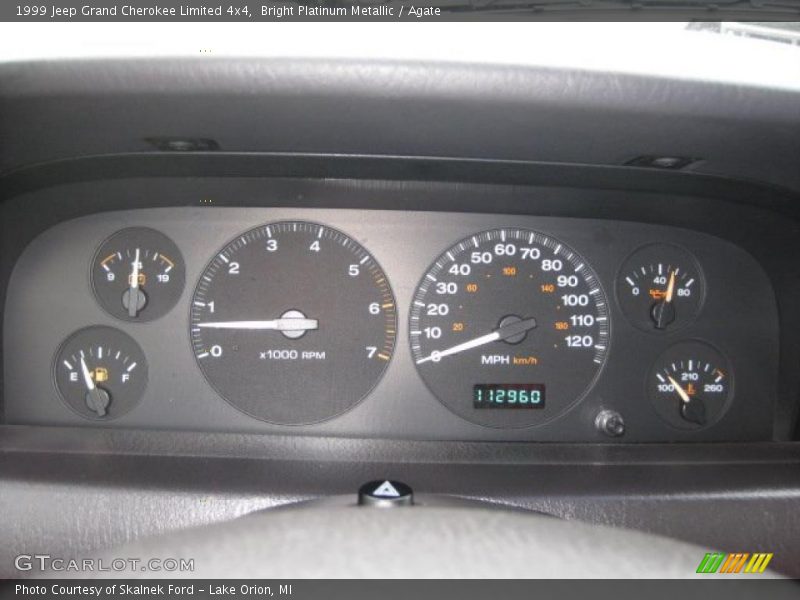 Bright Platinum Metallic / Agate 1999 Jeep Grand Cherokee Limited 4x4