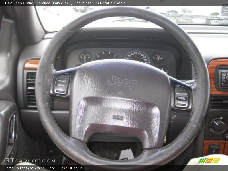Bright Platinum Metallic / Agate 1999 Jeep Grand Cherokee Limited 4x4