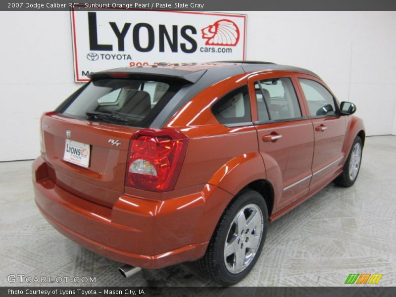Sunburst Orange Pearl / Pastel Slate Gray 2007 Dodge Caliber R/T