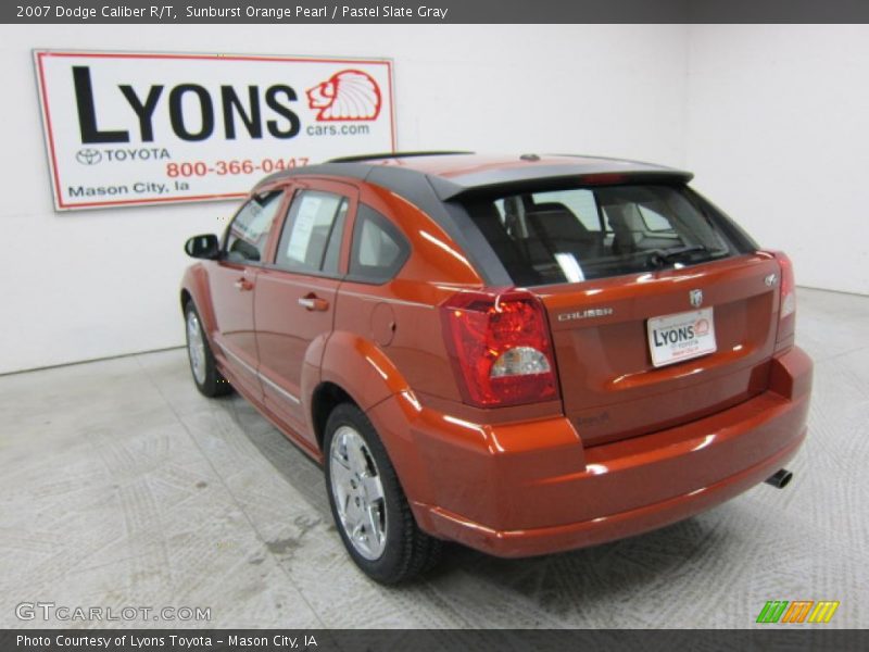 Sunburst Orange Pearl / Pastel Slate Gray 2007 Dodge Caliber R/T