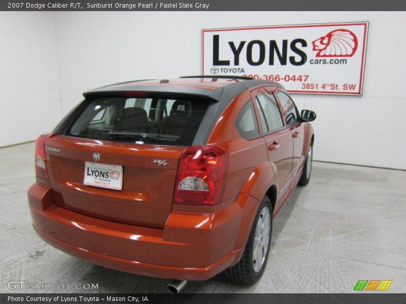Sunburst Orange Pearl / Pastel Slate Gray 2007 Dodge Caliber R/T