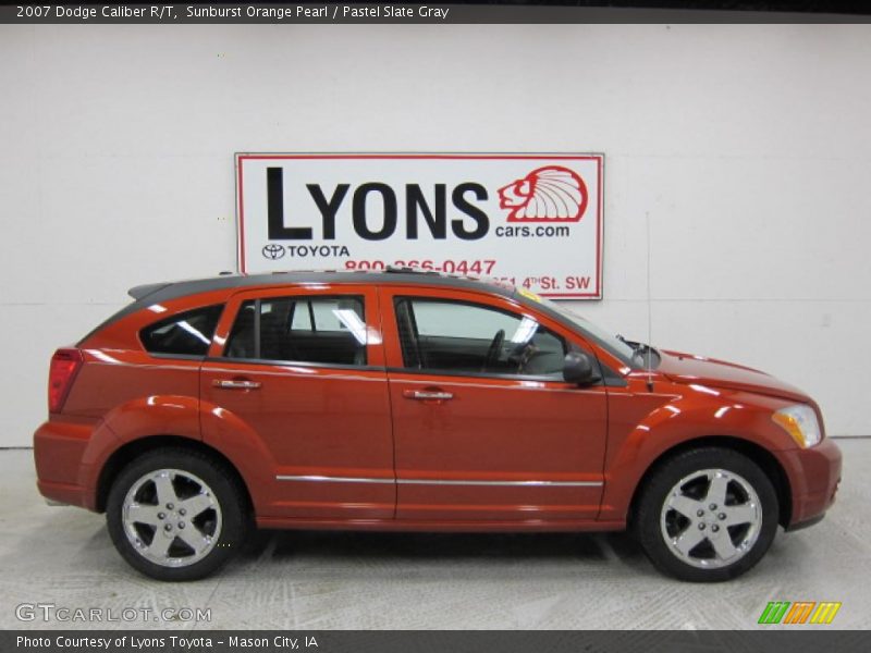 Sunburst Orange Pearl / Pastel Slate Gray 2007 Dodge Caliber R/T
