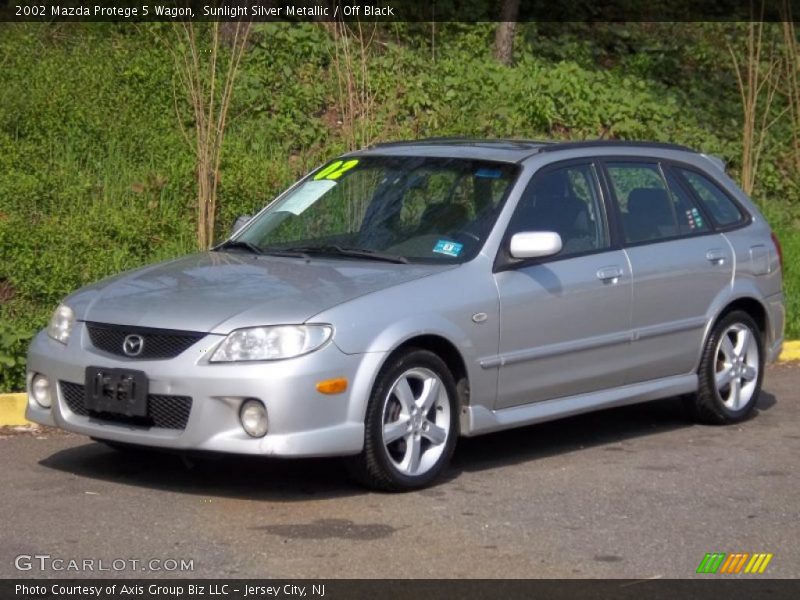 Sunlight Silver Metallic / Off Black 2002 Mazda Protege 5 Wagon