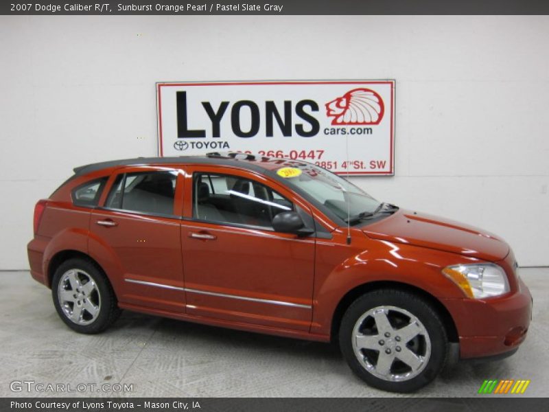 Sunburst Orange Pearl / Pastel Slate Gray 2007 Dodge Caliber R/T