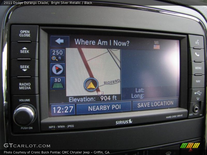 Navigation of 2011 Durango Citadel