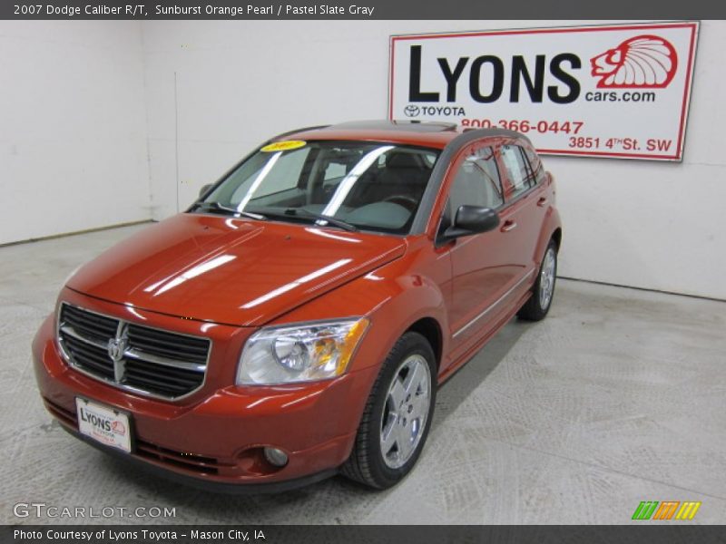 Sunburst Orange Pearl / Pastel Slate Gray 2007 Dodge Caliber R/T
