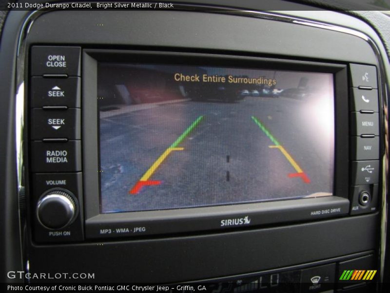 Bright Silver Metallic / Black 2011 Dodge Durango Citadel