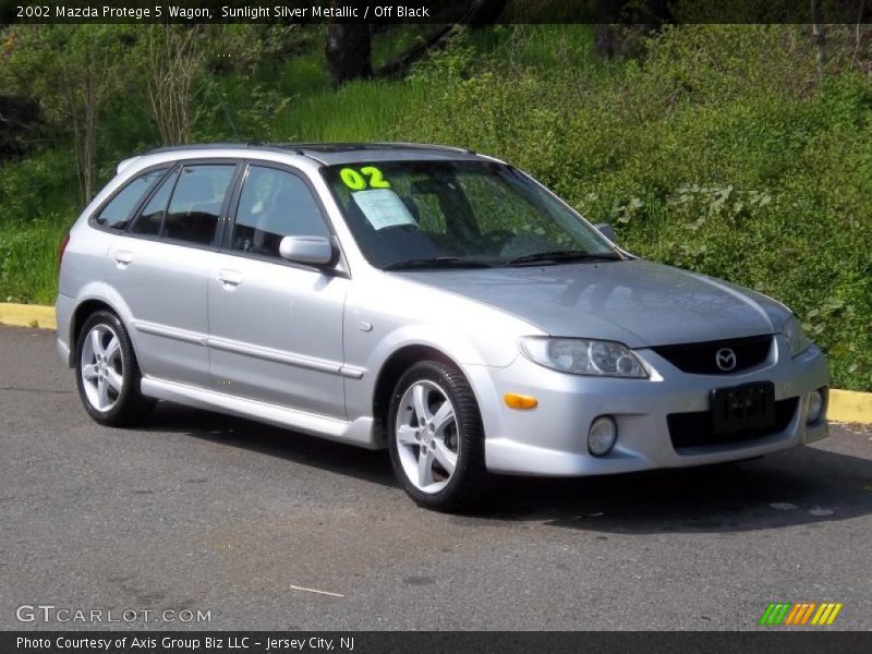 Sunlight Silver Metallic / Off Black 2002 Mazda Protege 5 Wagon