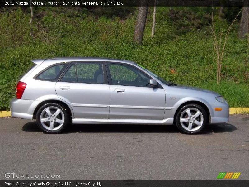Sunlight Silver Metallic / Off Black 2002 Mazda Protege 5 Wagon
