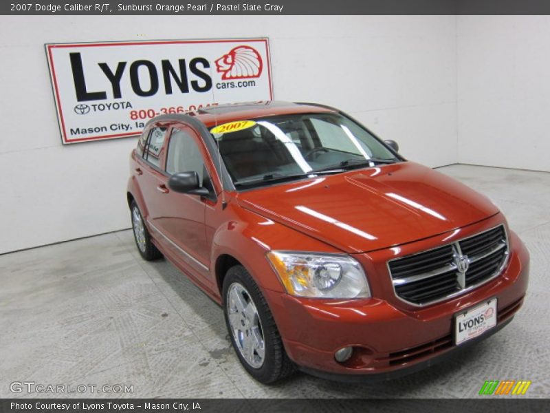 Sunburst Orange Pearl / Pastel Slate Gray 2007 Dodge Caliber R/T