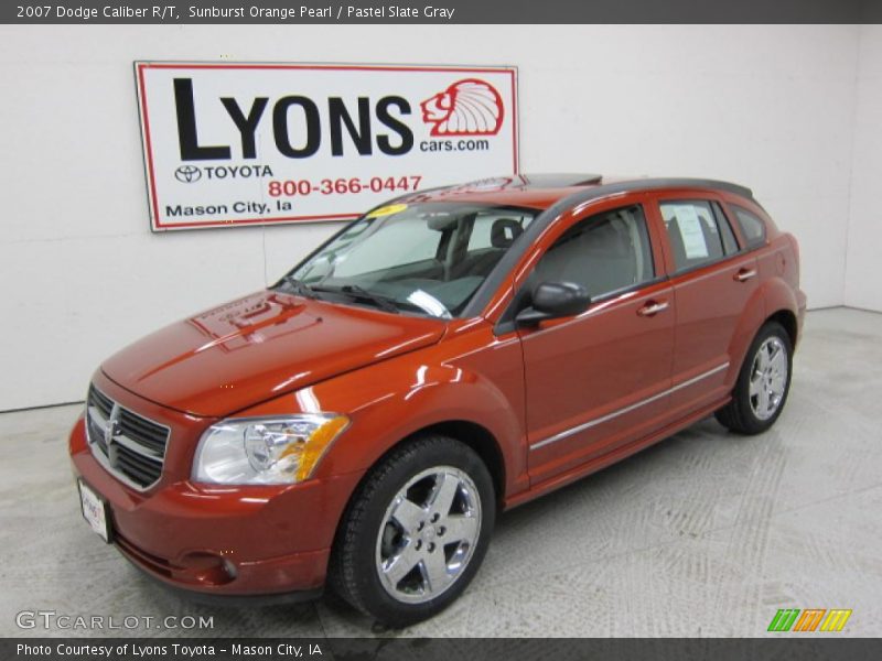 Sunburst Orange Pearl / Pastel Slate Gray 2007 Dodge Caliber R/T