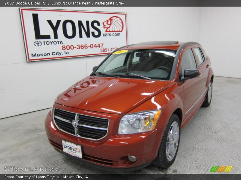 Sunburst Orange Pearl / Pastel Slate Gray 2007 Dodge Caliber R/T