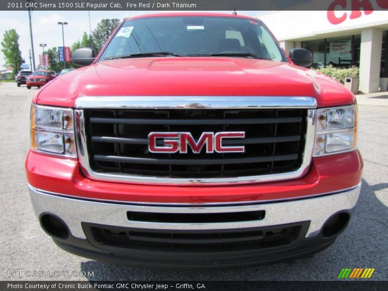 Fire Red / Dark Titanium 2011 GMC Sierra 1500 SLE Regular Cab